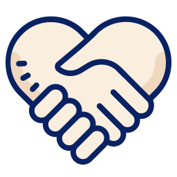 Cartoon handshake